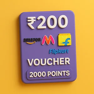 ₹200 Amazon / Myntra / Flipkart Voucher